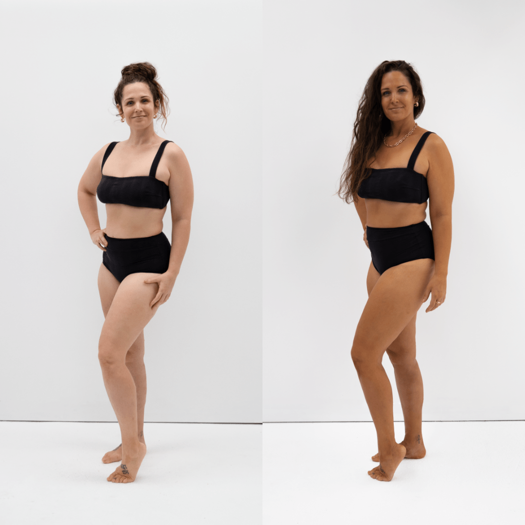 Hempitan Body Tan Water - Eco Tan before and after full body results