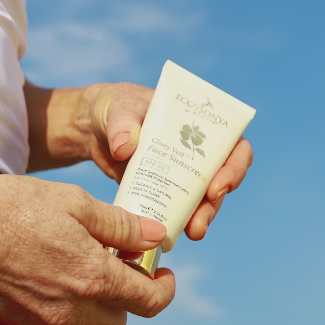 Eco by Sonya Glory Veil Face Sunscreen SPF 50 natural zinc sunscreen